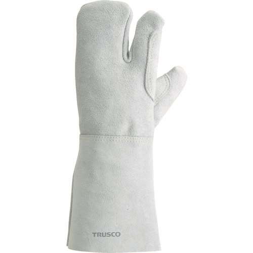■ＴＲＵＳＣＯ　ケブラー（Ｒ）糸使用溶接手袋　３本指　左手のみ　裏綿付 KEVYT3LT