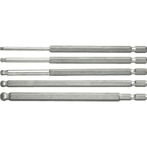 ■ＴＲＵＳＣＯ　ロングボールポイント六角ビット　５本組セット THBAL5SET