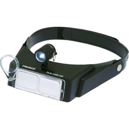 ■トラスコ中山(TRUSCO)　ＬＥＤライト付ヘッドルーペ　ＴＬＨ１０５ＬＡＷ