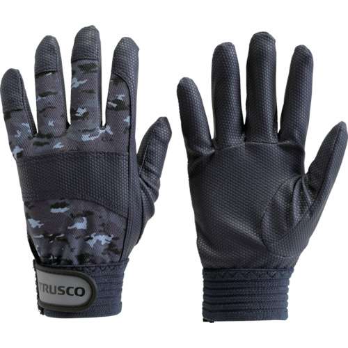 ■トラスコ中山(TRUSCO)　ＰＵ迷彩手袋　ブルー　Ｍ　ＴＰＵＣＭＢＭ
