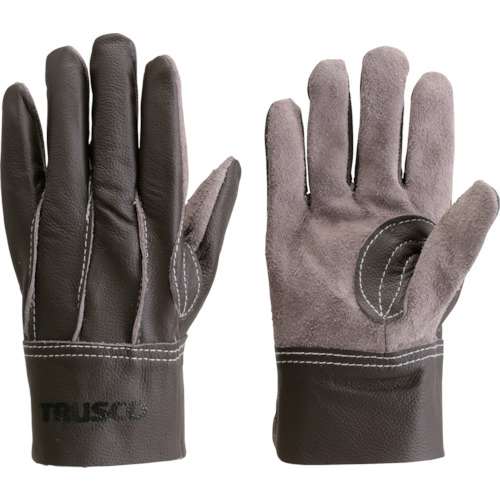 ■トラスコ中山(TRUSCO)　牛本革製手袋　ブラウン　ＬＬ　ＴＫＢＲＬＬ