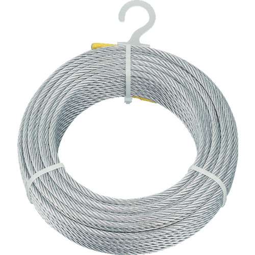 ■トラスコ中山(TRUSCO)　メッキ付ワイヤロープ　Φ２ｍｍＸ１００ｍ　ＣＷＭ２Ｓ１００