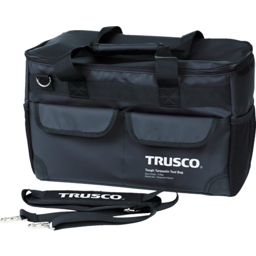 ■トラスコ中山(TRUSCO)　ＴＯＵＧＨ　ターポリンツールバッグ　黒色　ＴＴＢＡＢＫ