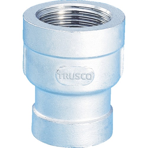 ■トラスコ中山(TRUSCO)　ねじ込み管継手　ＳＵＳ　径違いソケット　１０Ｘ８Ａ　ＴＲＳ１０ＡＸ８Ａ