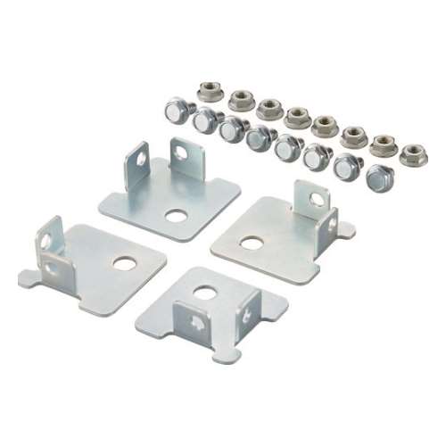 ■ＴＲＵＳＣＯ　ＳＢＬ型抗菌塗装セミボルトレス軽量棚用　床固定用ベースプレート　４個入 SBLBP4