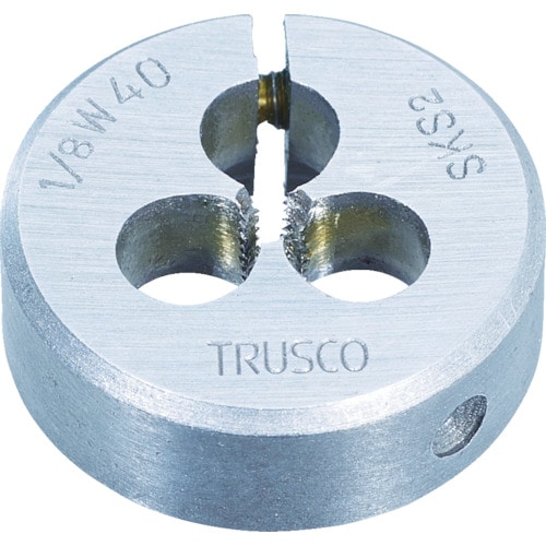 ■ＴＲＵＳＣＯ　丸ダイス　ＳＫＳ　ウィット　３８径　１／２Ｗ１２ T38D12W12