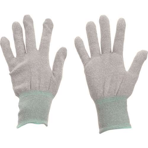 ■ＴＲＵＳＣＯ　銅繊維入ＥＳＤ手袋　ノンコートタイプ　Ｍサイズ ESDGPM