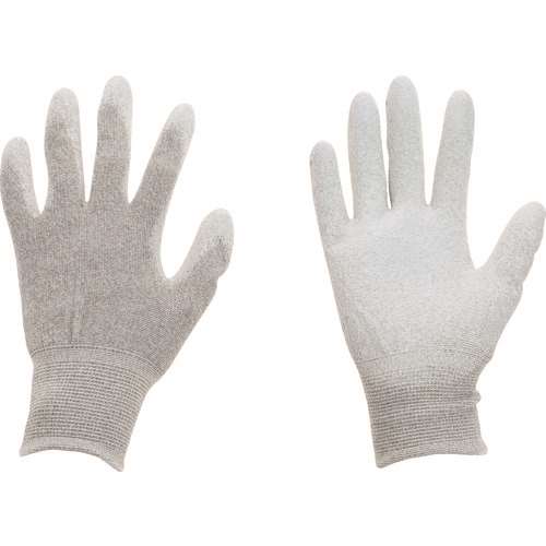 ■ＴＲＵＳＣＯ　銅繊維入ＥＳＤ手袋　手のひらコートタイプ　Ｓサイズ ESDGPCS