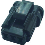 ■ＴＲＵＳＣＯ　防水コネクタ　ソケットハウジング　（１０個入）芯数３　被覆外径Φ１．３～１．７　黒 PCB01A603B002