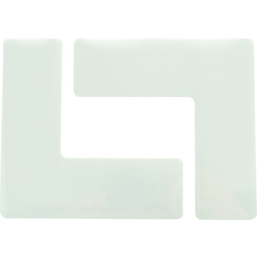 ■ＴＲＵＳＣＯ　耐久フロアサインズＬ型　Ｍサイズ　白４枚（２シート） DFSLMW