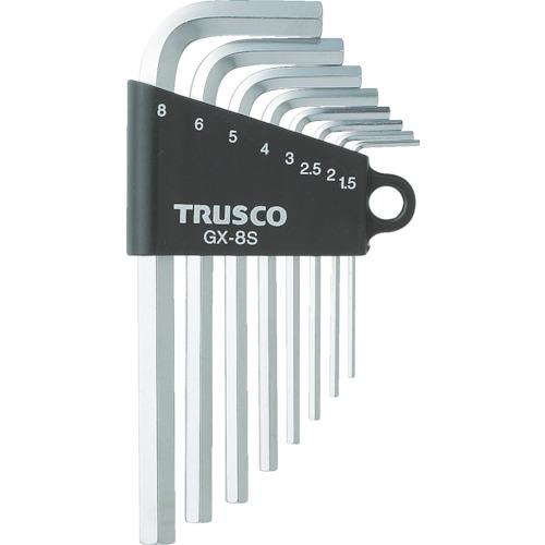 ■トラスコ中山(TRUSCO)　六角棒レンチセット　８本組  GX-8S  (8ﾎﾝｸﾞﾐ 1.5-8MM)