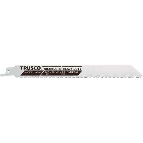 ■ＴＲＵＳＣＯ　バイメタル厚刃セーバーソー　１６０幅Ｘ１．３ｍｍ厚　１０／１４山　５枚入 TBSH16010145P