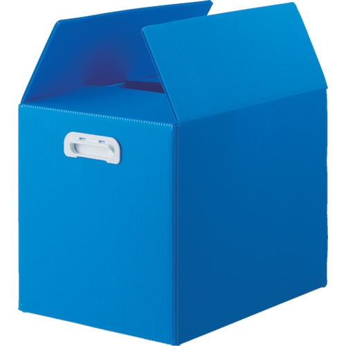 ■ＴＲＵＳＣＯ　ダンボールプラスチックケース　５枚セット　Ａ３サイズ　取っ手穴なし　ブルー TDPA3D5B