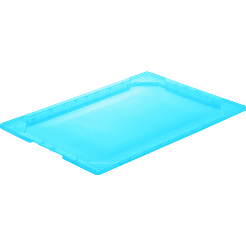 ■ＴＲＵＳＣＯ　薄型折りたたみコンテナスケル　ＴＳＫ‐Ｏ５０、４０、３０兼用フタ　透明ブルー TSKO50FB
