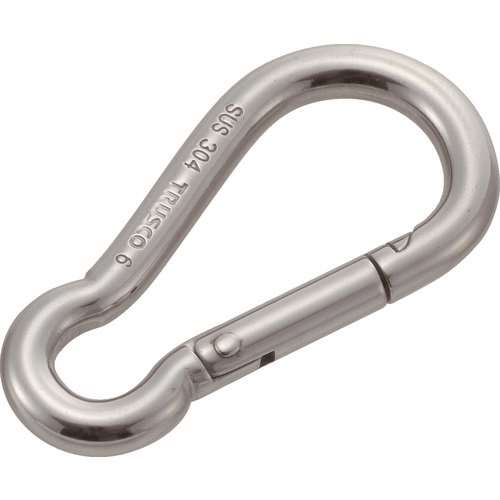 ■ＴＲＵＳＣＯ　ステンレススナップフック　Ｂ型　線径Φ４×開口６ｍｍ TSF4SB