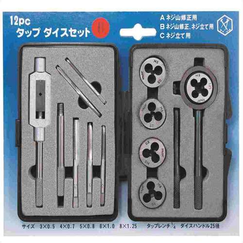 ライト　タップダイスセット１２ＰＣ　ＴＤＳ‐１２Ｂ