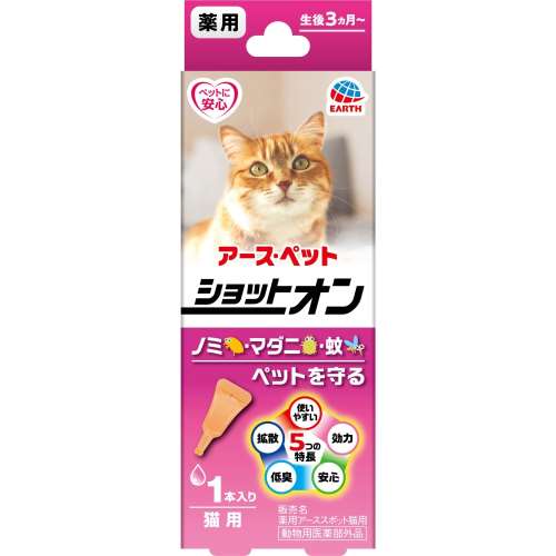 薬用ショットオン　猫用１本入り　０．８ｇ