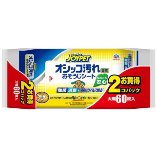 アース・バイオケミカル　オシッコ汚れ専用おそうじシート　３０枚×２個