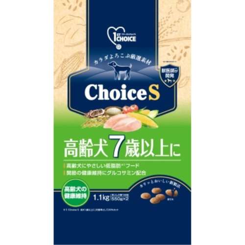 アース・バイオケミカル　ファーストチョイス　ＣｈｏｉｃｅＳ高齢犬７歳以上に１．１ｋｇ