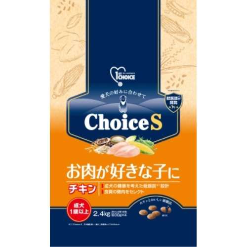 アース・バイオケミカル　ファーストチョイス　ＣｈｏｉｃｅＳお肉が好きな子にチキン成犬１歳以上２．４ｋｇ