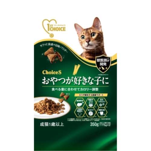 アース・バイオケミカル　ファーストチョイス　ＣｈｏｉｃｅＳおやつが好きな子に成猫用１歳以上３５０ｇ