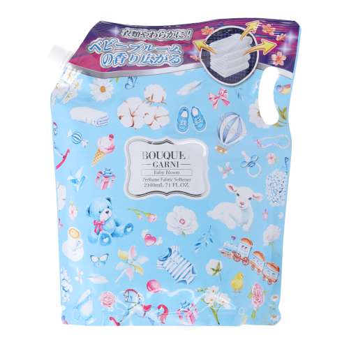 ブーケガルニ パフューム柔軟剤 ベビーブルームの香り 2100ml ライトブルー