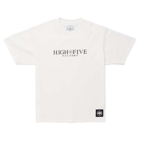 HIGH FIVE FACTORY Logo Dry T Shirts WHITE S (ロゴドライTシャツ)