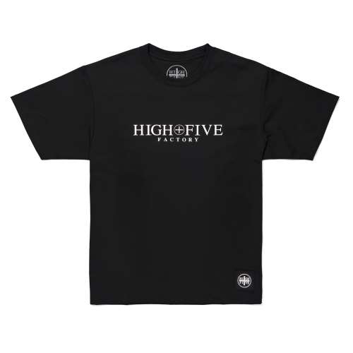 HIGH FIVE FACTORY Logo Dry T Shirts BLACK S  (ロゴドライTシャツ)