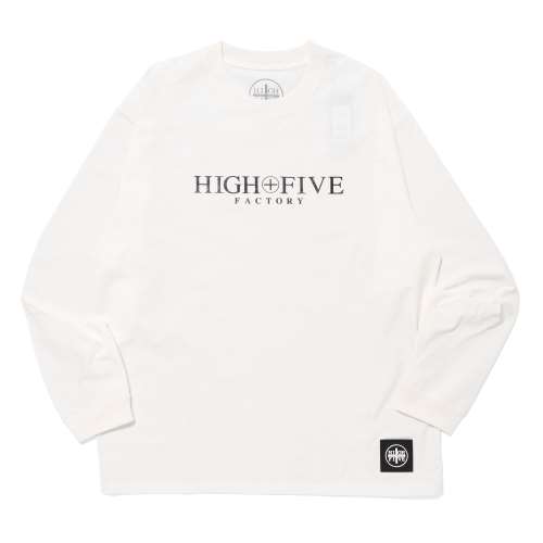 HIGH FIVE FACTORY Logo Dry L/S T Shirts WHITE M (ロゴドライ長袖Tシャツ)