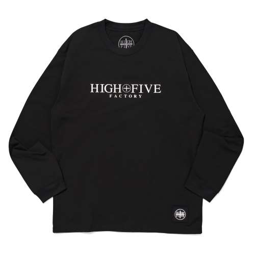 HIGH FIVE FACTORY Logo Dry L/S T Shirts BLACK M (ロゴドライ長袖Tシャツ)