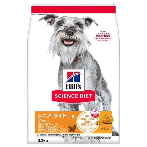 サイエンス・ダイエット ドッグフード 肥満傾向の高齢犬用 シニアライト 7歳以上 チキン 3.3kg