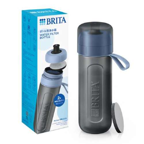 ＢＲＩＴＡ（ブリタ）　ボトル型浄水器アクティブ　ダークブルー　ＫＢＡＮＣＢ２