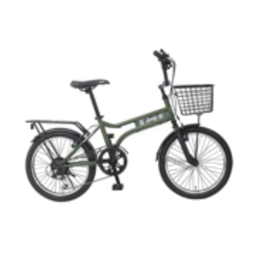 ２０インチ　JE-206MXB　小径車　外装6段　オリーブ