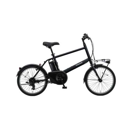 ２０インチ　ベロスター・ミニ　電動アシスト自転車　外装7段 LEDビームランプ　マットジェットブラック