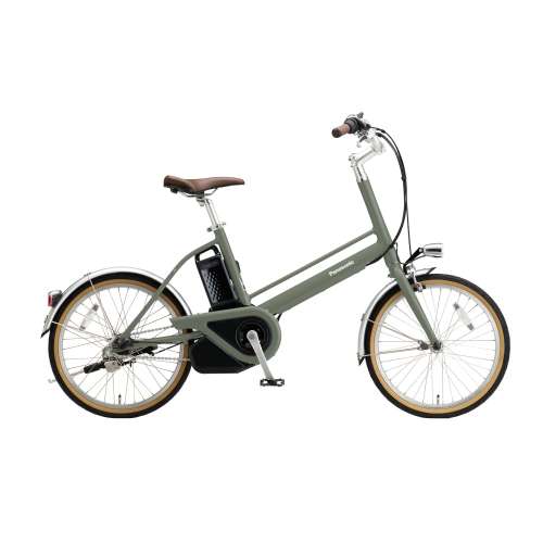 ２０インチ　プロム　電動アシスト自転車　内装3段 LEDビームランプ　マットオリーブ