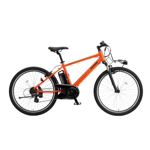 ２６インチ　ハリヤ　電動アシスト自転車　外装7段 LEDビームランプ　パールオレンジ