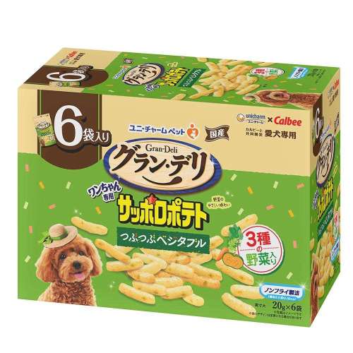 ユニチャーム・ペットケア　サッポロポテト　ベジタブル　６Ｐ