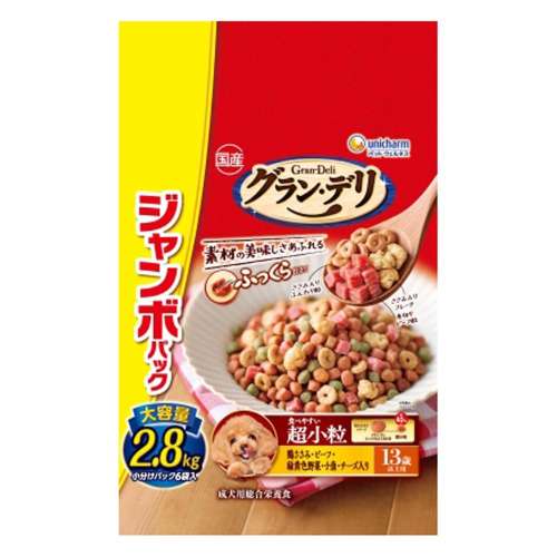 ユニチャーム・ペットケア　グランデリふっくら　超小粒　１３歳　2.8kg