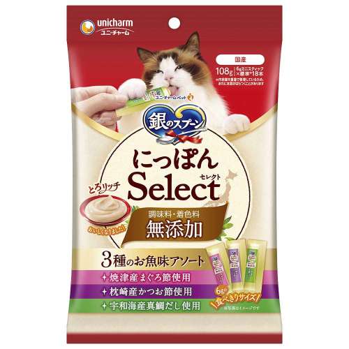 銀のスプーン　にっぽんSelect　とろりっち無添加　3種の魚味アソート108ｇ