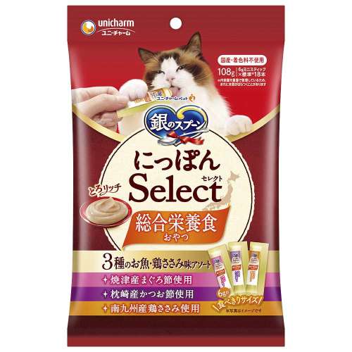 銀のスプーン　にっぽんSelect　とろりっち総合栄養食　3種の魚・ささみ味アソート108ｇ