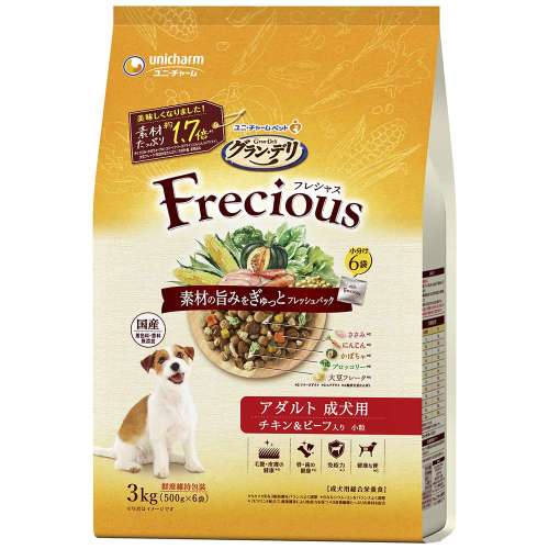 グラン・デリ　フレシャス(Frecious)　アダルト成犬用　チキン＆ビーフ入り3ｋｇ