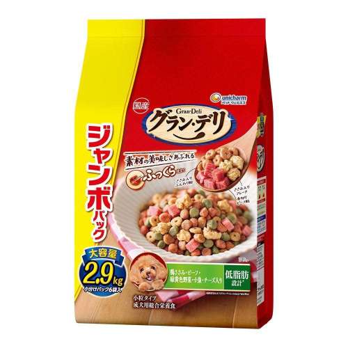 ユニチャーム・ペットケア　グランデリふっくら　低脂肪鶏ささみ　2.9kg