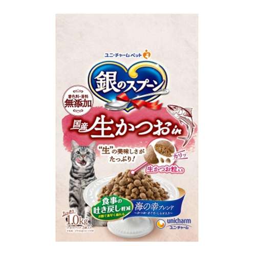 ユニチャーム・ペットケア　銀のスプーン生かつお　吐き戻し軽減１ｋｇ