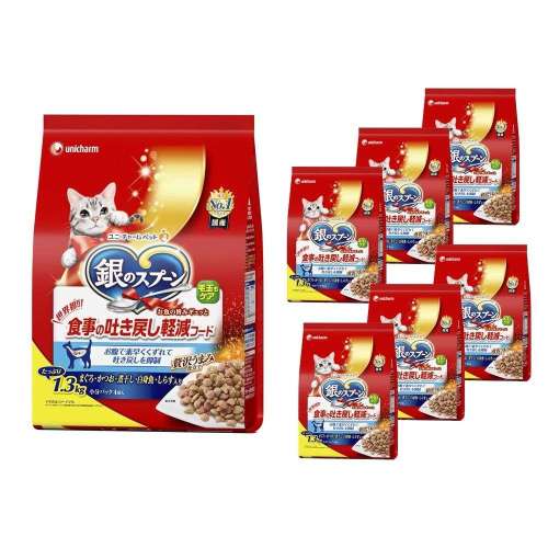 ユニ・チャーム　銀のスプーン　 贅沢うまみ仕立て　食事の吐き戻し軽減フードお魚づくし １．３ｋｇ　×6個セット