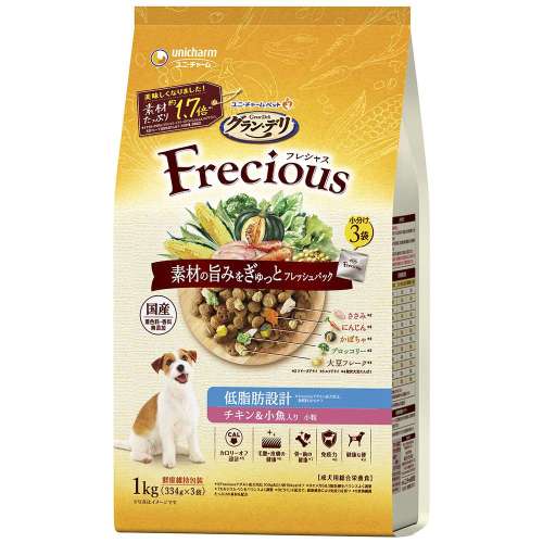 グラン・デリ　フレシャス(Frecious)　低脂肪設計　チキン＆小魚入り1ｋｇ