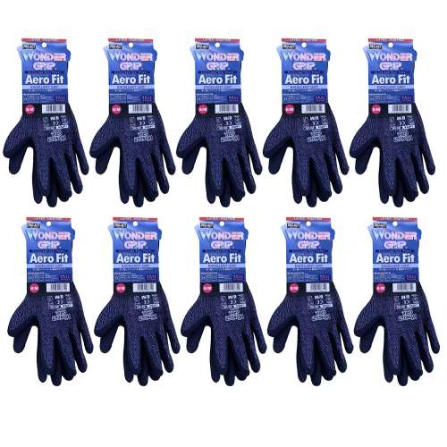 ワンダーグリップ15 エアロフィット ネイビー M　×10個セット