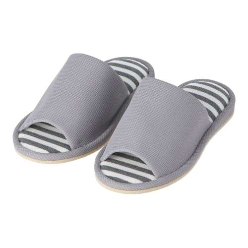 LIFELEX　ワッフルスリッパ　グレー　Ｍ