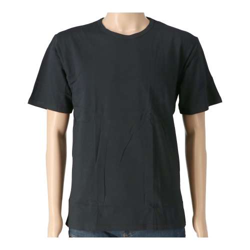 LIFELEX　綿天竺丸首インナー　２Ｐ　ブラックＬ