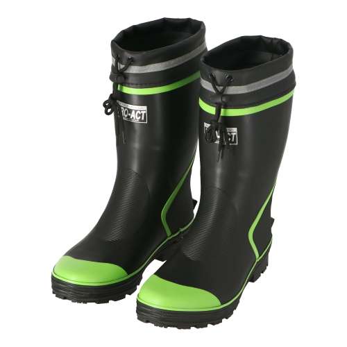 PROACT　耐滑紳士ショートカラーブーツ　ＬＬ　ＬＬサイズ　ブラック×グリーン