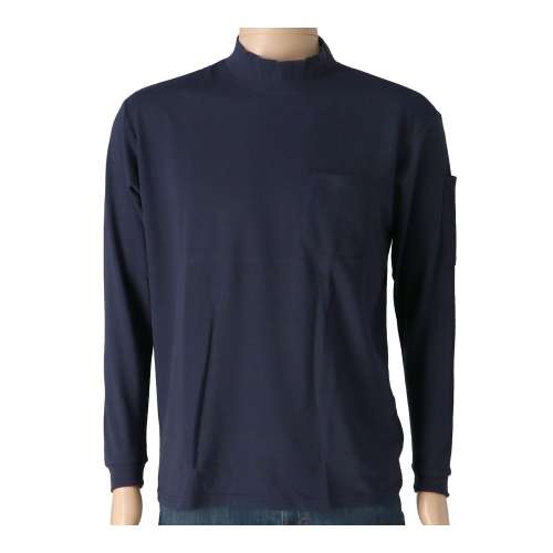 PROACT　綿混ワークハイネック　ネイビー　ＬＬ